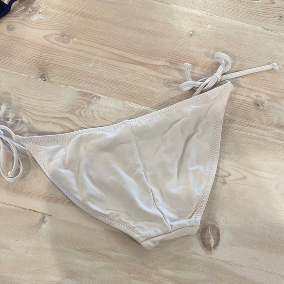 White Tie-Side Bikini Bottom - Picture 4 of 4